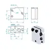 Bloque Calefactor de Extrusión E3D Volcano Pt100 para Impresora 3D Bloque Calefactor de Aluminio/Latón/Cobre Chapado CNC Resistente a Altas Temperaturas