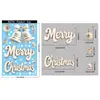 Pegatinas Navideñas Transfronterizas Muñeco de Nieve Reno Copo de Nieve Pegatinas para Ventana Decoración de Atmósfera Navideña Papá Noel Casa de Nieve Pegatinas Estáticas para Vidrio