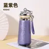 Taza Térmica de Acero Inoxidable con Revestimiento de Titanio para Mujer Alta Apariencia Pintura de Flor de Hielo Taza Floral Ligera Portátil Taza de Viaje Conservación del Frío Conservación del Calor Taza de Agua Taza