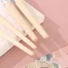 Set de 6 Pinceles de Cerdas de Cerdo para Óleo, Pinceles de Madera para Pintar, Pinceles Planos para Acrílico, Pinceles para Pintar, Materiales de Arte, Pinceles con Plantilla Especial