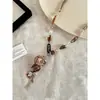 Collar Largo Floral Retro Estilo Étnico Bohemio Colgante de Cuentas Nuevo Estilo Chino Cadena de Suéter con Borla