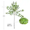 Planta Artificial Verde de Pie, Bambú Nandina Realista Tridimensional de Gama Alta, Rama Única y Múltiples Ramas, para Decoración de Sala de Estar y Centro Comercial