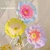 Xinyou Cuadros Plisados Encaje Floristería Ramo de Flores Empaque de Regalo Dulce Cuadros Cinta Decorativa Materiales Florales DIY