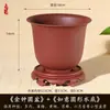 Vasos Criativos de Flor de Areia Roxa Imitação para Plantas Suculentas, Orquídeas, Vasos para Bonsai de Tronco Velho, Vasos de Flor Redondos Altos Espessados de Resina Venda por Atacado