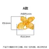 Novas Contas Espaçadoras Flor de Trevo Pétala Flor Cor Dourada de Prata Esterlina S925, Contas para Fio e Acessórios de Joias DIY