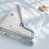 Colcha de Verano de Algodón de Xinjiang Jie Liya con Bordes Ensanchados, Algodón Lavado, Estampado de Dibujos Animados, Algodón Transpirable y Absorbente de Humedad para Aire Acondicionado