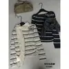 Apenas Uma VI+ Cor da Moda Outono Color-Block Listrado Versátil Ombro a Ombro Manga Longa Tricô Suéter para Mulheres 99168 (com cachecol grande)