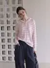 Camiseta de manga larga con capucha a rayas, cubierta solar para personas petite, capa exterior de seda helada, camisa con aire acondicionado, top corto, fina, 905