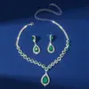 Conjunto de Colares Transfronteiriços Europeu e Americano Conjunto de Joias de Liga Conjunto para Vestido de Banquete Corrente Moda Versátil Joias de Noiva Atacado