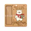 Etiquetas de decoración navideña más vendidas transfronterizas, nuevos colgantes navideños, letreros para puertas, colgantes de clip para dinero navideño