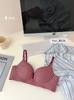 [Borde-Borde Artículo Caliente] Íntimos Dulces Sin Costuras y Finos Sin Varillas del Sudeste Asiático para Niñas con Busto Pequeño Sujetador Push-Up Transpirable