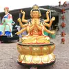 1m Estátua de Doom Yuanjun Doujin Minjun Resina Fibra de Vidro Estátua de Buda Adoração ao Templo 1,46m 1,8m
