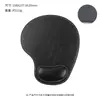 Mouse pad em couro PU com apoio de pulso ergonômico, preenchimento de espuma de memória, base antiderrapante de EVA, apoio de mão para teclado de computador