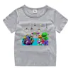 2023 nueva ropa infantil, camiseta de manga corta de verano para niños, camisa de algodón para niños y niñas, camiseta de media manga para bebés, top para niños