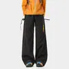 Calças Casuais Funcionais ao Ar Livre Estilo Americano 2026 para Homens e Mulheres, Calças de Caminhada Patchwork Retrô de Primavera, Design de Zíper High Street, Calças de Aventura ao Ar Livre