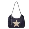 Bolsa tote de lona casual super popular estilo coreano para mulheres, 2026, estilo relaxado para o dia a dia, grande capacidade, adequada para ir ao trabalho, bolsa de ombro e pode ser carregada sob o braço