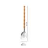 Cuchara para Hot Pot Estilo Japonés de Acero Inoxidable 304 Dorada, Cuchara para Sopa, Espumadera, Cuchara para Gachas, Cuchara con Mango de Madera, Espátula para Cocinar, Colador, Espumadera