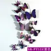 Pegatina Decorativa de Mariposa de Simulación de Capa Única 3D Creativa para Pared de Fondo de Sala de Estar en Casa Pegatina de Pared de Mariposa de Color PVC