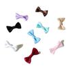 Fábrica pequena mini cor sólida cintura laço duplo diy acessórios para cabelo grampo de cabelo acessórios roupas embalagens materiais decorativos