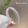 Pulsera de Plata Brocado tipo Brocado para Mujer Plata de Ley 999.9 Pulsera de Plata Maciza Tallada a Mano