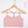 Wx1219 Sujetador Deportivo Sexy sin Espalda para Fitness, Running, a Prueba de Impactos, Chaleco de Yoga Pilates con Almohadillas Extraíbles y Correas