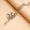 Joyería transfronteriza europea y americana anillo de metal personalizado colgante de estrella de cinco puntas cadena para pantalones de mezclilla accesorios para la cintura moda femenina accesorios de moda