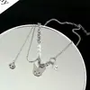 Collar de Perlas Reflectantes con Empalme de Doble Capa de Kuromi de Dibujos Animados y Perro Canela para Mujer Estilo Fresco de Instagram Accesorios Lindos