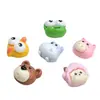 Accesorios de Resina DIY de Dibujos Animados Joyería Cabeza de Animal Linda Pegamento de Crema Pasador Funda de Teléfono Móvil Hebilla de Zapato Llavero Colgante