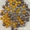 Cuentas de plating resaltadas agujero recto 3m-20mm cuentas sueltas venta al por mayor cuentas de plating de agua joyería DIY cuentas sueltas cuentas de plating de agua