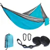 Hamaca de Camping Popular Transfronteriza Portátil al Aire Libre Doble Hamaca Columpio Tela de Paracaídas Hamaca Exterior para Árboles