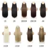 Nueva Peluca Cortina de Cabello de Hilo de Pescar, Extensiones de Cabello Largo Rizado, Peluca de Una Pieza sin Costuras Ajustable Libremente