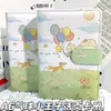Globo El Principito Libro de Tarjetas de Hojas Sueltas A6 Nueva Rosa El Principito Hebilla Magnética Cuaderno de Mano Dibujo Animado Cuaderno Desmontable
