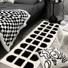 Quarto simples, tapete tipo caxemira, sala de família, antiderrapante, resistente a manchas, varanda, cobertor de janela saliente, tapete longo pode ser enviado em nome