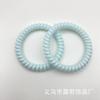 Tocado coreano transfronterizo, novedad de verano, color primavera, pequeño, fresco, línea telefónica, anillo para el cabello, accesorios para el cabello simples, de alta elasticidad y sin costuras