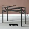 Prateleira dobrável, suporte de mesa simples, prateleira de metal, suporte de mesa, pernas de mesa simples, suporte de mesa, prateleira de armazenamento quadrada de ferro forjado