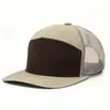 Gorra curva de siete paneles transfronteriza con logo bordado, gorra tipo trucker de malla Richardson para hombre, sombrero de sol de retazos, gorra de béisbol lisa
