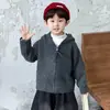 Chaqueta de Punto para Niños Otoño Invierno 2026 Nuevo Estilo Japonés Sudadera con Capucha para Bebé Ropa de Otoño Cárdigan de Punto con Cremallera para Niños