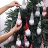 Suministros de Decoración Navideña Muñeco Hombre del Bosque de Lana Tejida Pequeño Colgante Muñeco sin Rostro Colgante para Decoración de Árbol de Navidad