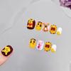 Serie de dibujos animados linda Yihe Nail Art Armadura usada a mano Corta pintada a mano Amasado Lindas tabletas de fototerapia para arte de uñas