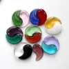 DIY Gancho Vírgula de Cristal de Vidro Pingente de Peixe Bagua Yin Yang Jade Tai Chi Pingente de Casal Moeda Yin Yangshi