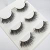 Empuje caliente transfronterizo natural largo multicapa tridimensional pestañas postizas tres pares pestañas 3D naturales cruzadas suministro de comercio exterior