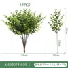 Plantas Verdes Simuladas, Folhas de Eucalipto Dinheiro, Decorações para Casa ao Ar Livre Casamento, Flores Artificiais, Ornamentos de Plantas Plásticas Atacado