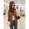 Bufanda para el cuello de estilo retro, artística, con lunares y plisados para mujer, perfecta para salidas de principios de otoño en 2026, se puede usar como chal, bufanda o pañuelo para el cuello.