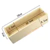 Molde para Jabón Hecho a Mano Rectangular de Madera Molde de Silicona Herramienta para Hacer DIY Jabón de Proceso en Frío 1200g Caja de Madera Molde de Pan Tostado