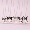 Collares Sanrio Europeos y Americanos Transfronterizos, Lindos Collares Colgantes de Kuromi y My Melody, Cadenas para Clavícula de Dibujos Animados, Accesorios para Niños