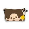 Nueva Bolsa de Maquillaje Monchichi de un Solo Lado para Niñas, Bolso de Mano Portátil de Gran Capacidad, Linda Bolsa de Almacenamiento de Escritorio al por Mayor