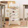 Estante para livros sala de aula armazenamento de mesa artefato de armazenamento estante de livros para estudantes prateleira lateral de mesa estante móvel com rodas