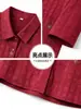 Camisa de mãe, novo estilo primavera e outono, blusa cardigã 100% algodão, camisa da moda para mulheres de meia-idade e idosas, conjunto de tamanho grande para vovó
