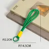 Llavero de cuerda para mochila, mosquetón tejido de nailon, cordón para bolsa, colgante de muñeca colorido, adorno de estrella, cuerda doble