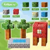 Mi mini mundo caja magnética de imanes bloques de construcción bosque primitivo niños y niñas juguetes educativos paquete completo